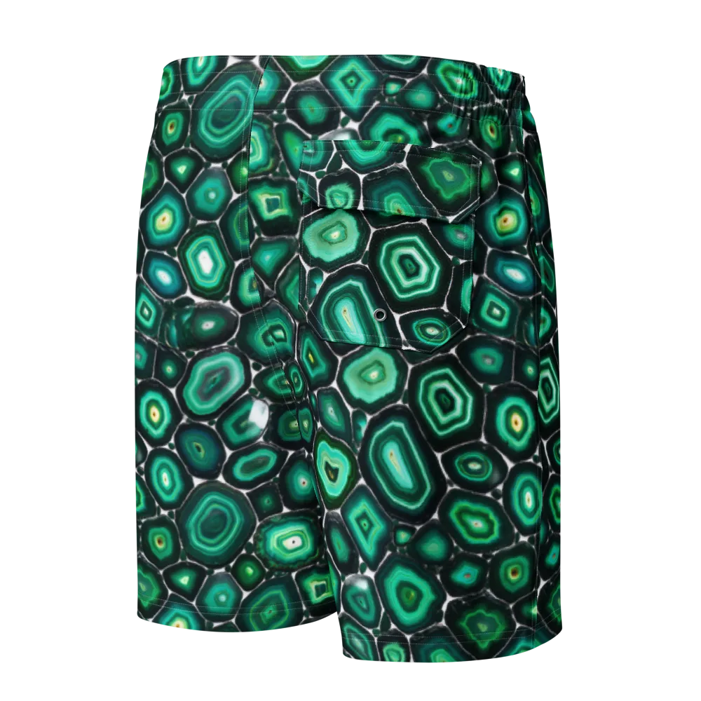 Verdant Agate on Men's Board Shorts — Back