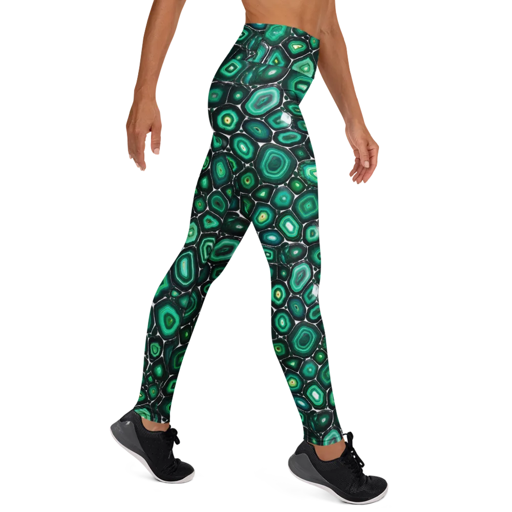 Verdant Agate on Yoga Leggings — Right