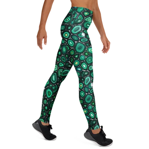 Verdant Agate on a Yoga Leggings