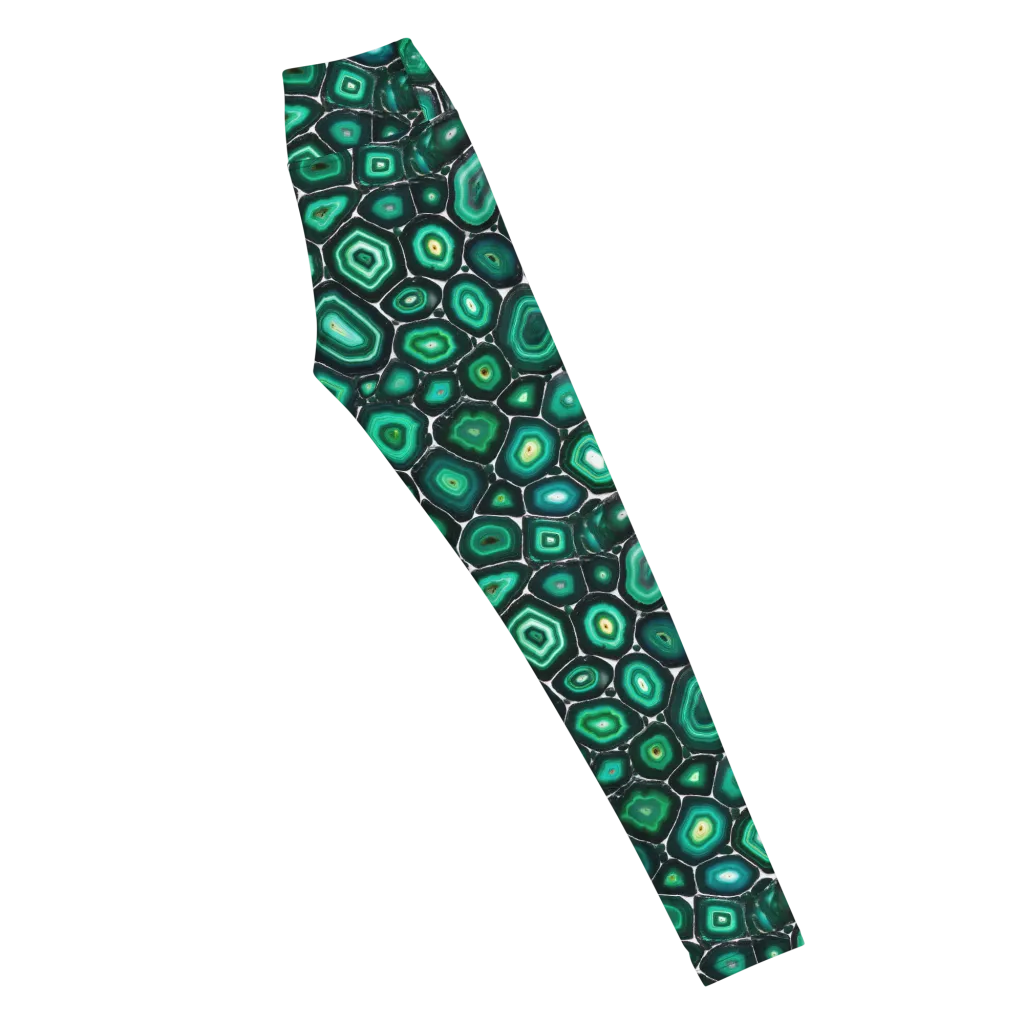 Verdant Agate on Yoga Leggings — Right