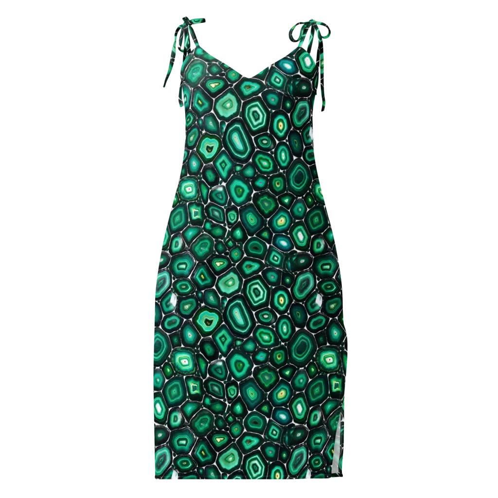 Verdant Agate on Slip Dress — Front