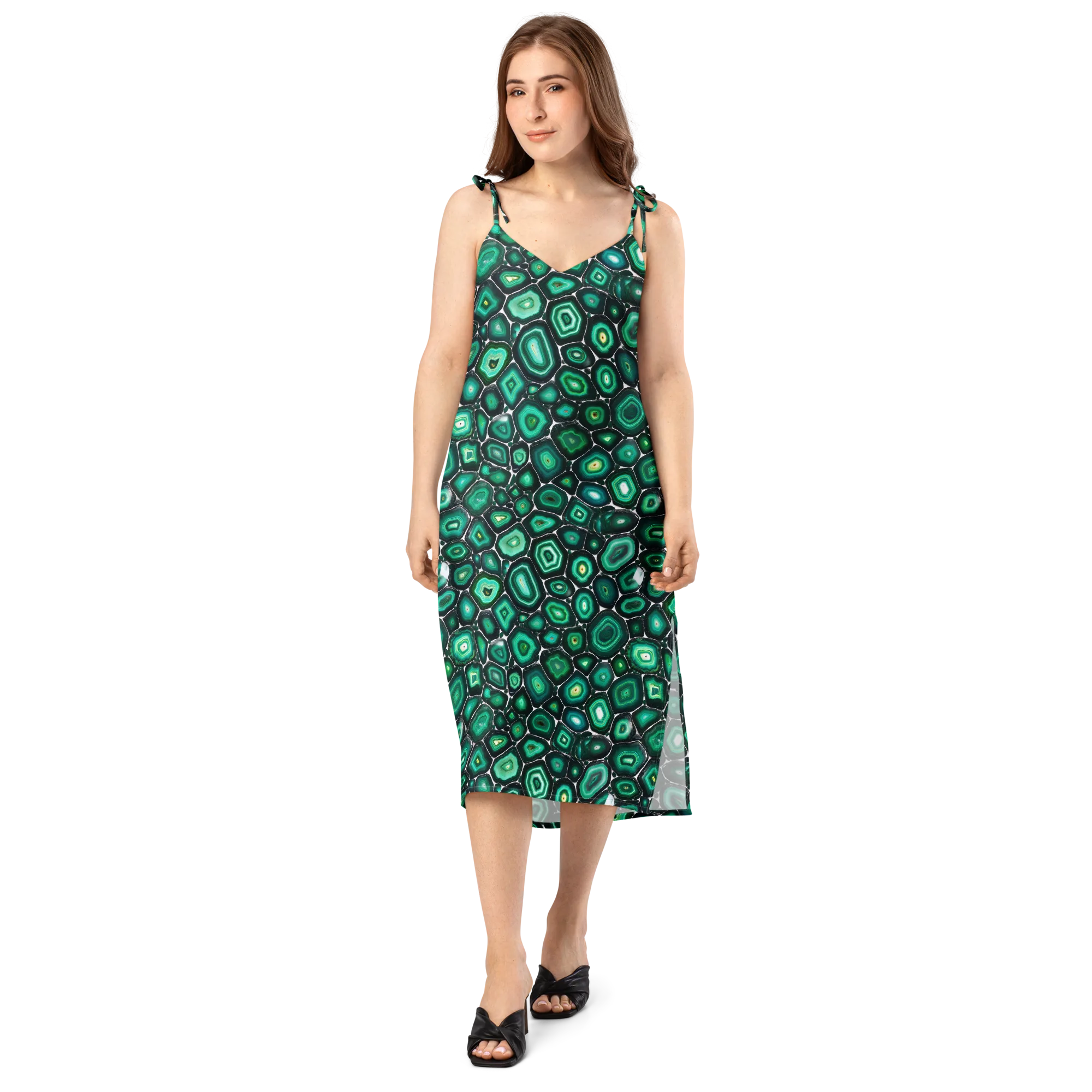 Verdant Agate on Slip Dress — Front