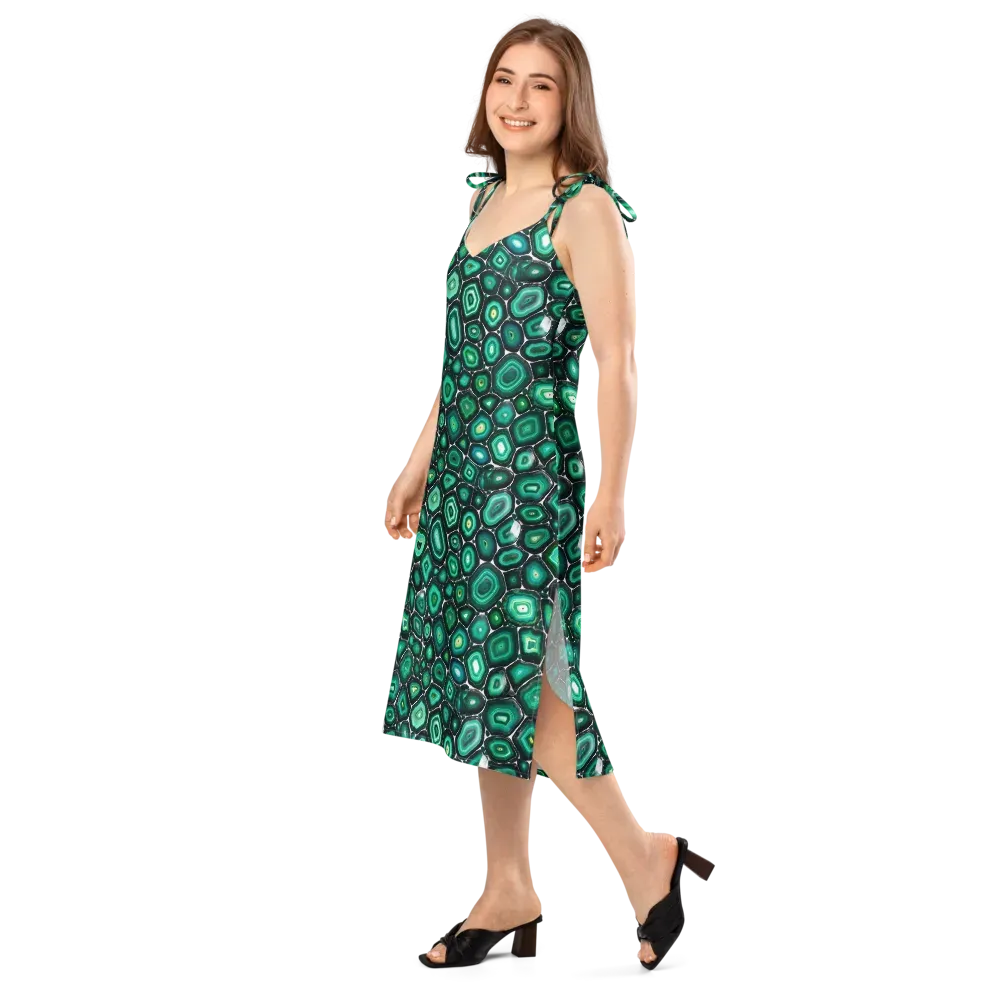 Verdant Agate on Slip Dress — Left Front