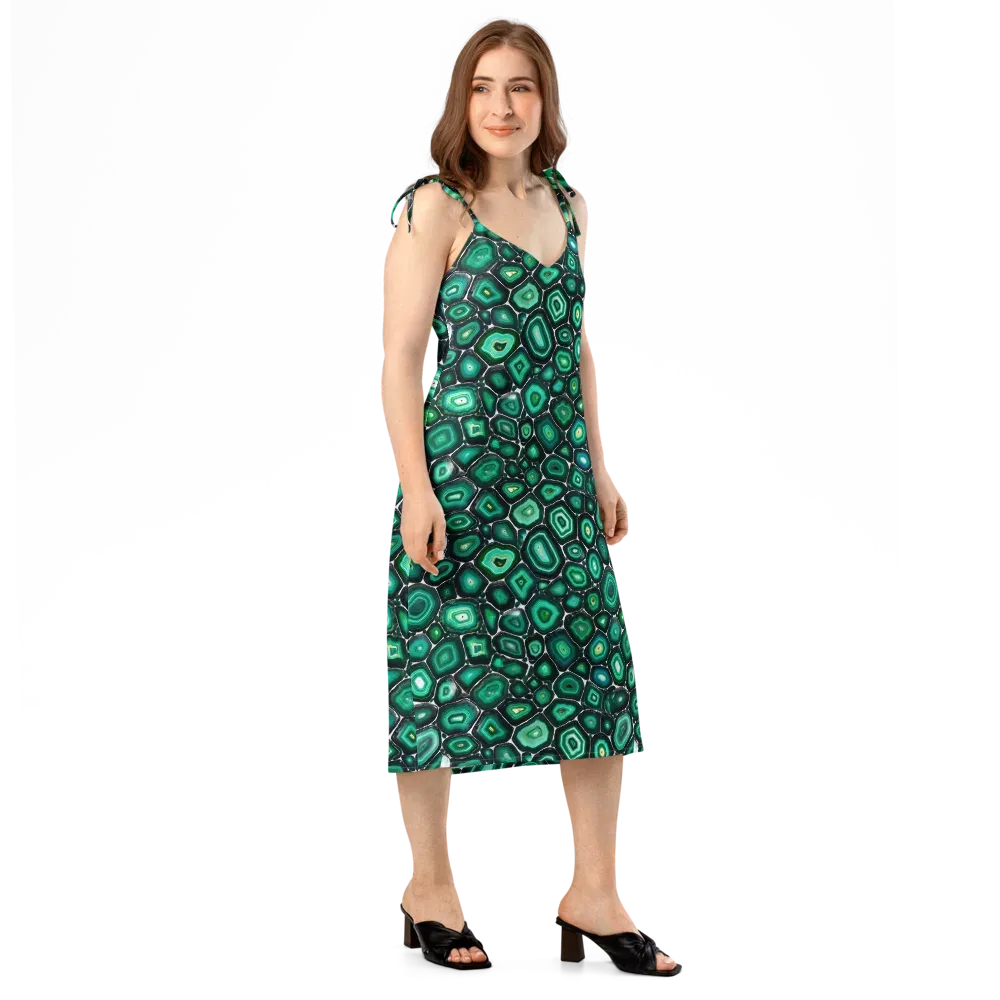 Verdant Agate on Slip Dress — Right Front