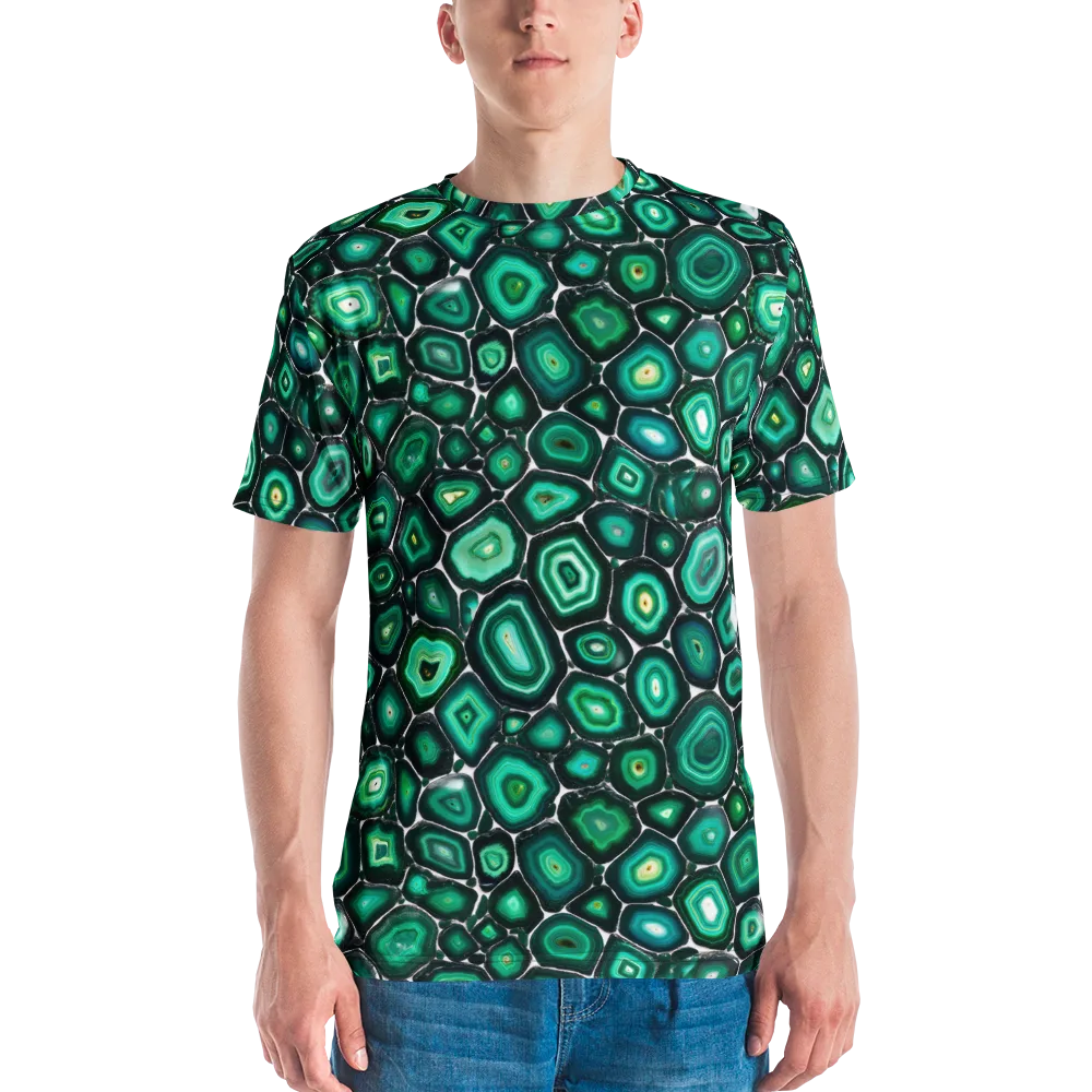 Verdant Agate on Men's Crew Neck T-Shirt — Front