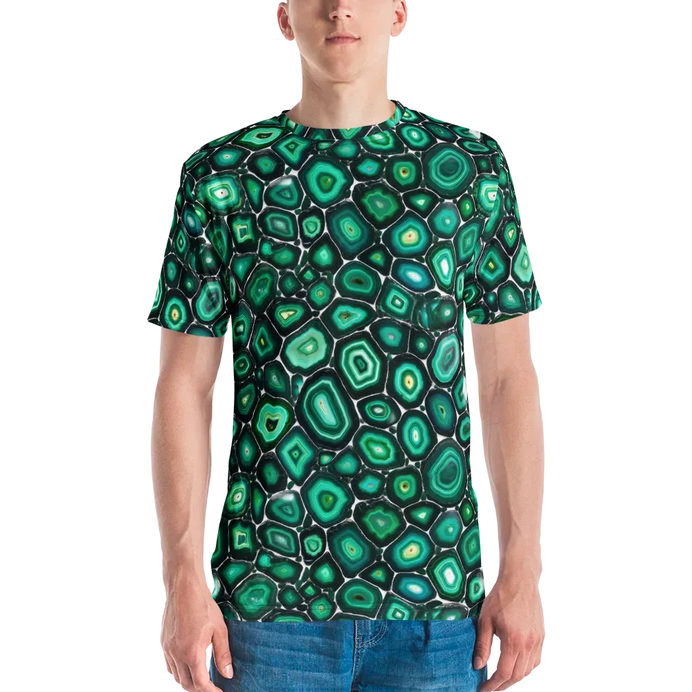 Verdant Agate on Men's Crew Neck T-Shirt — Front