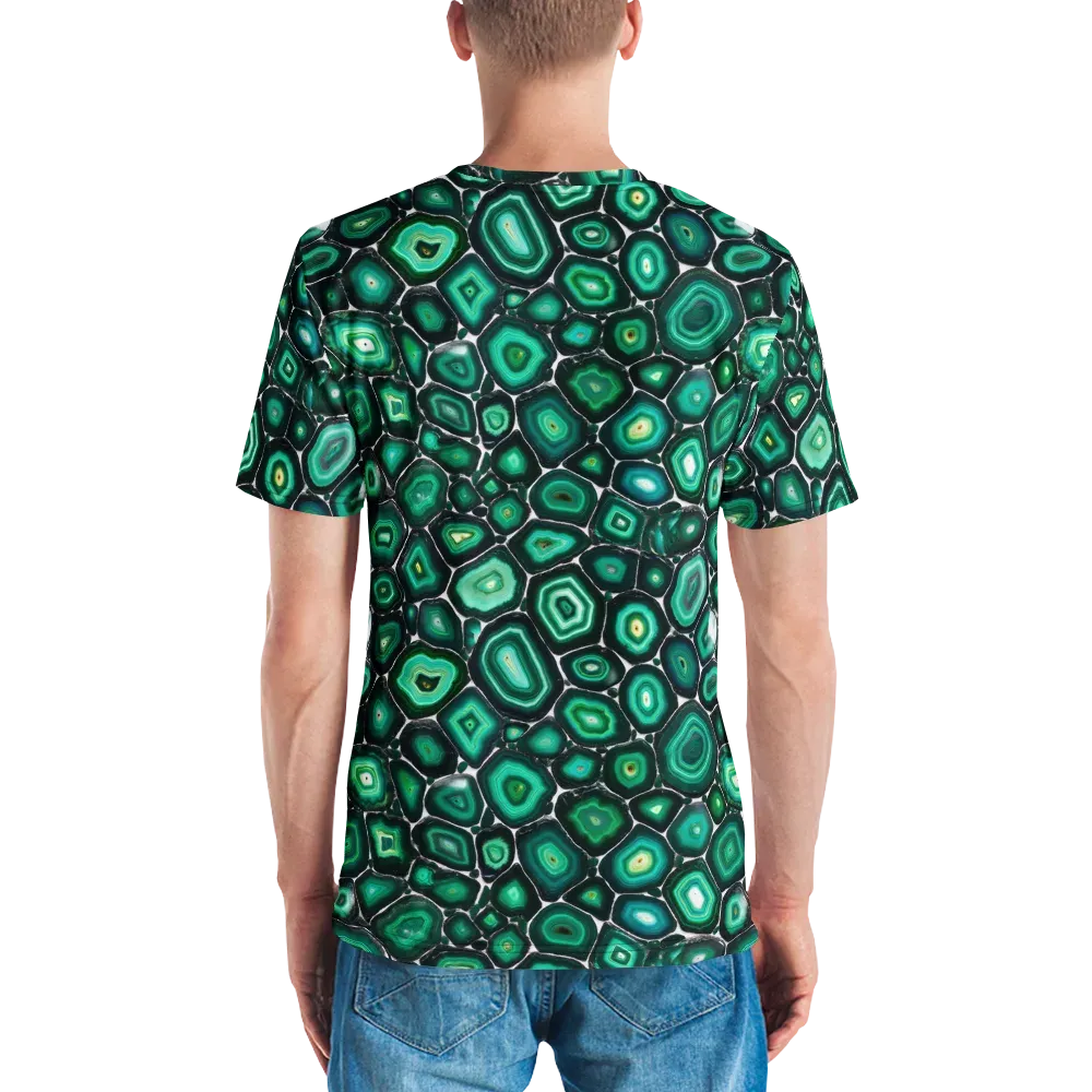 Verdant Agate on Men's Crew Neck T-Shirt — Back