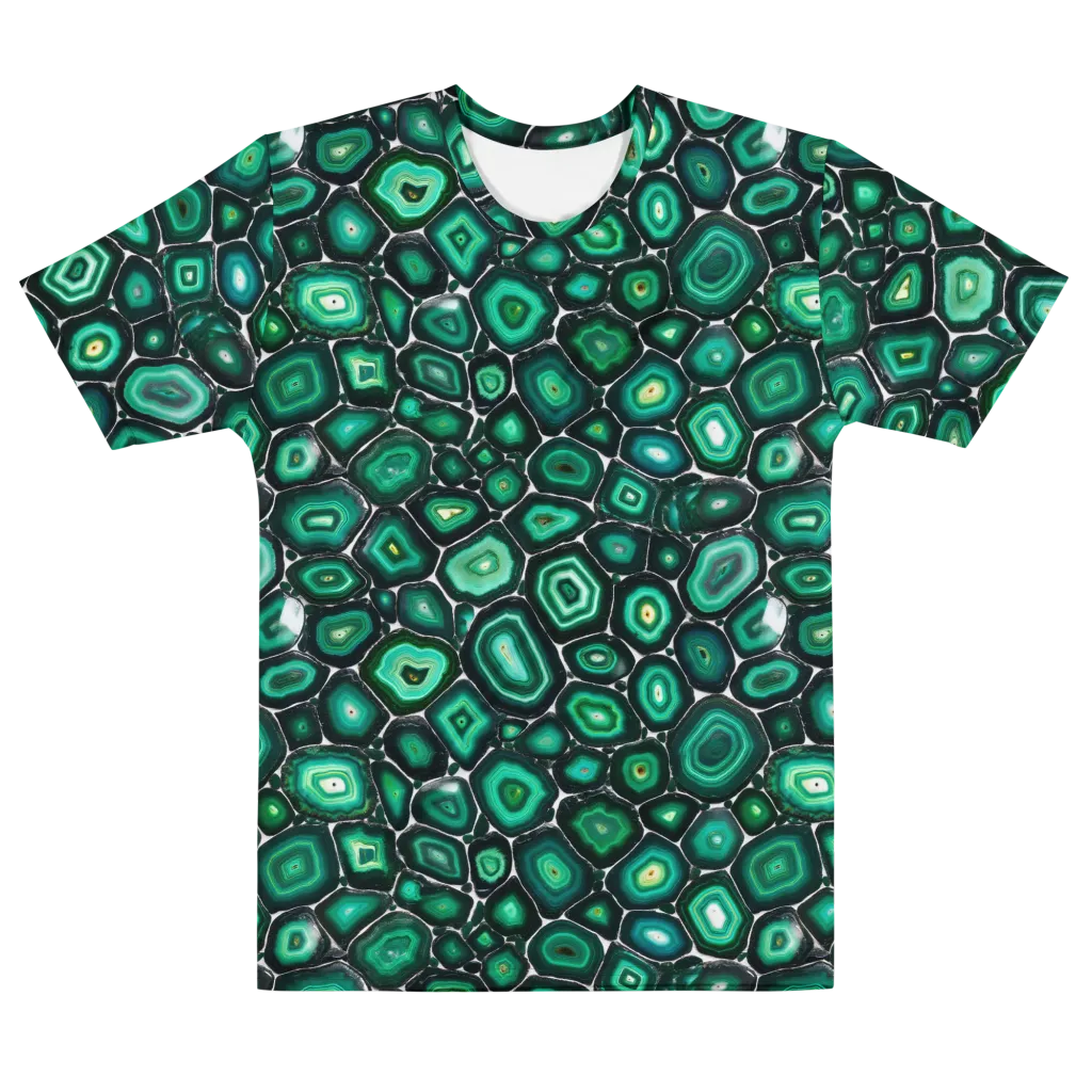 Verdant Agate on Men's Crew Neck T-Shirt — Front