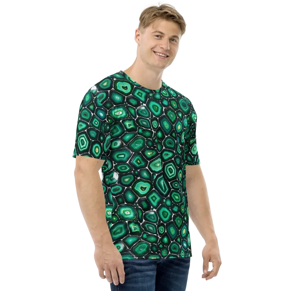 Verdant Agate on Men's Crew Neck T-Shirt — Right