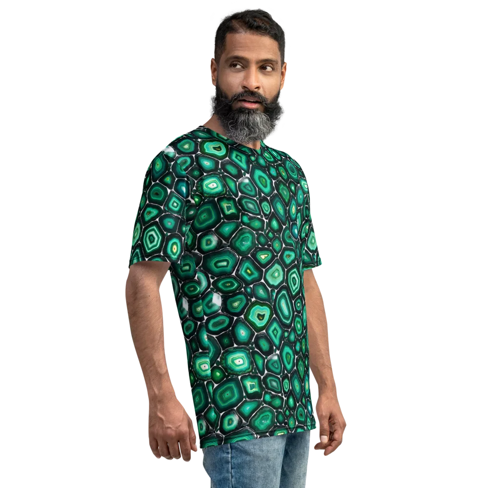 Verdant Agate on Men's Crew Neck T-Shirt — Right