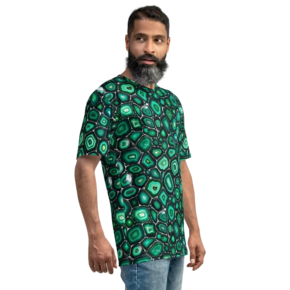 Verdant Agate on Men's Crew Neck T-Shirt — Right