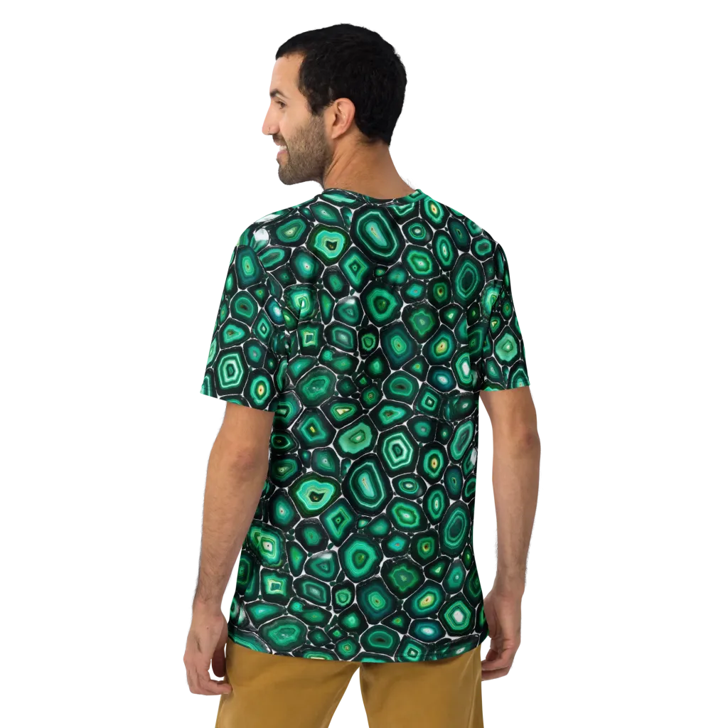Verdant Agate on Men's Crew Neck T-Shirt — Back
