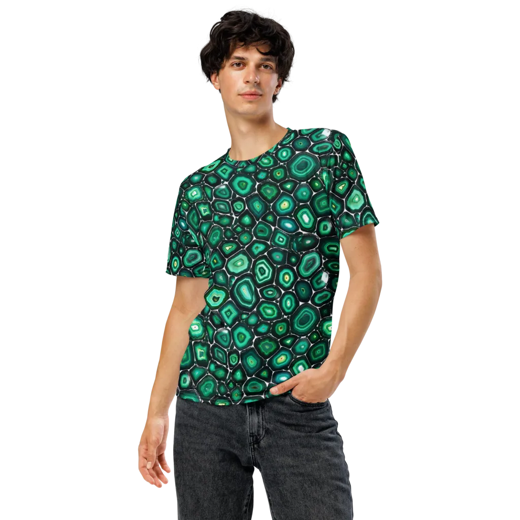 Verdant Agate on Men's Crew Neck T-Shirt — Front