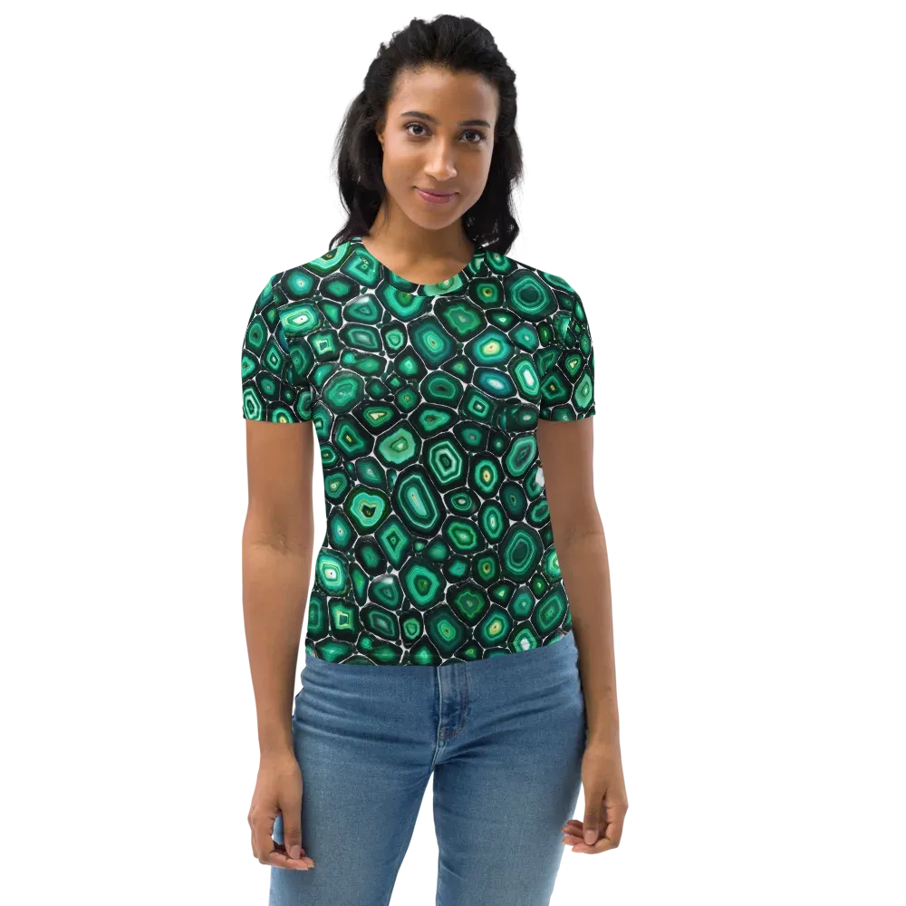 Verdant Agate on Women's Crew Neck T-Shirt — Front