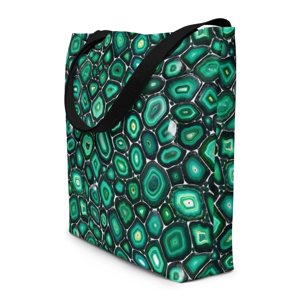 Verdant Agate on Large Tote Bag W/ Pocket — Front