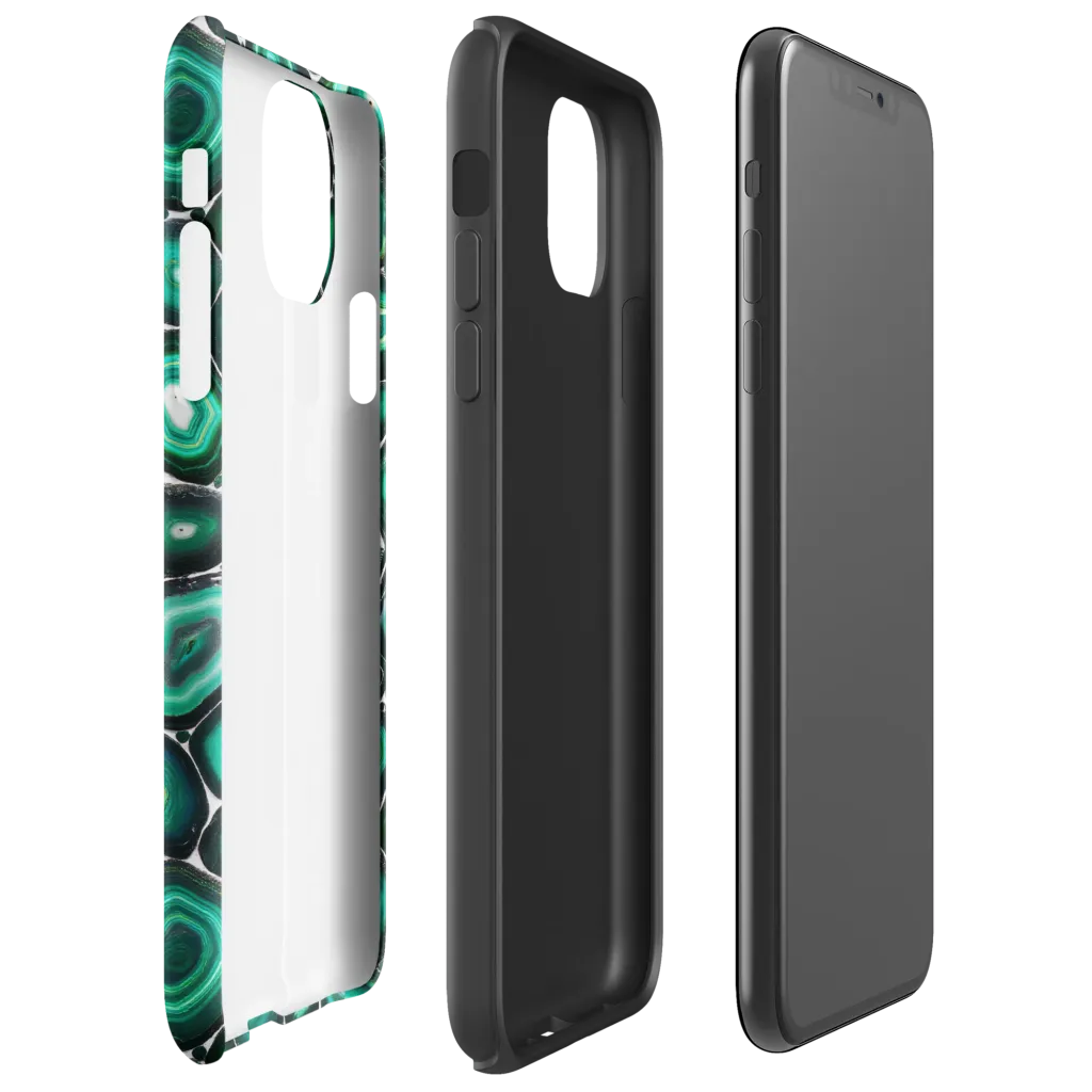 Verdant Agate on Tough Case for iPhone® — Right