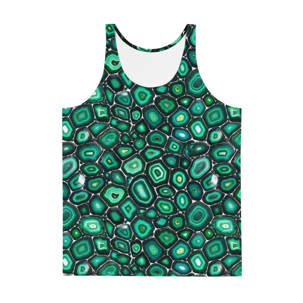 Verdant Agate on Men's Tank Top — Front