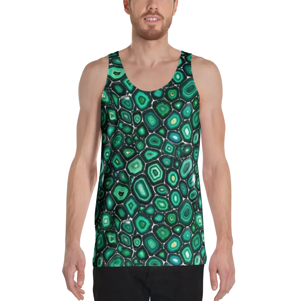 Verdant Agate on Men's Tank Top — Front