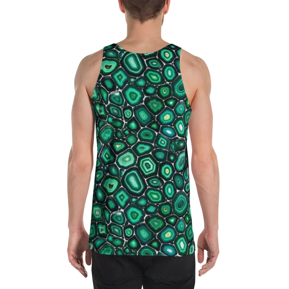 Verdant Agate on Men's Tank Top — Back