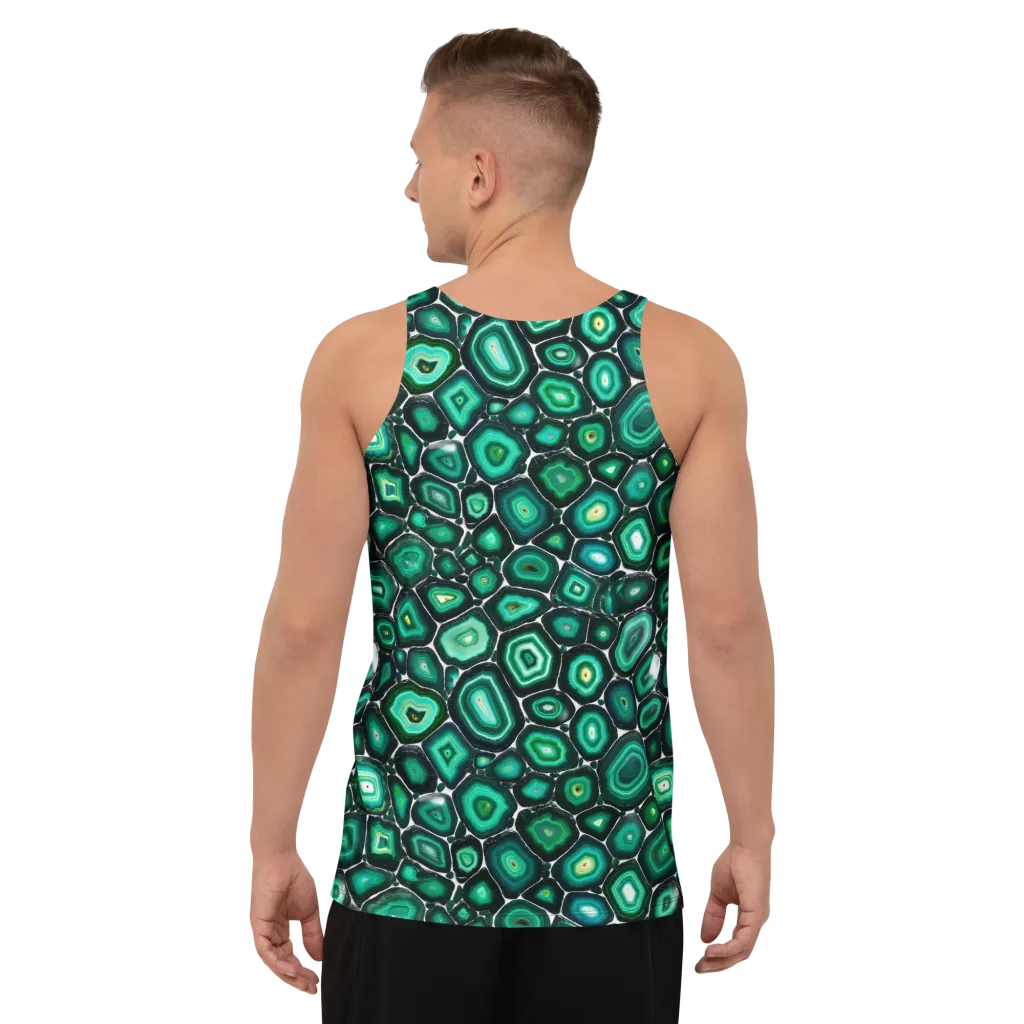 Verdant Agate on Men's Tank Top — Back