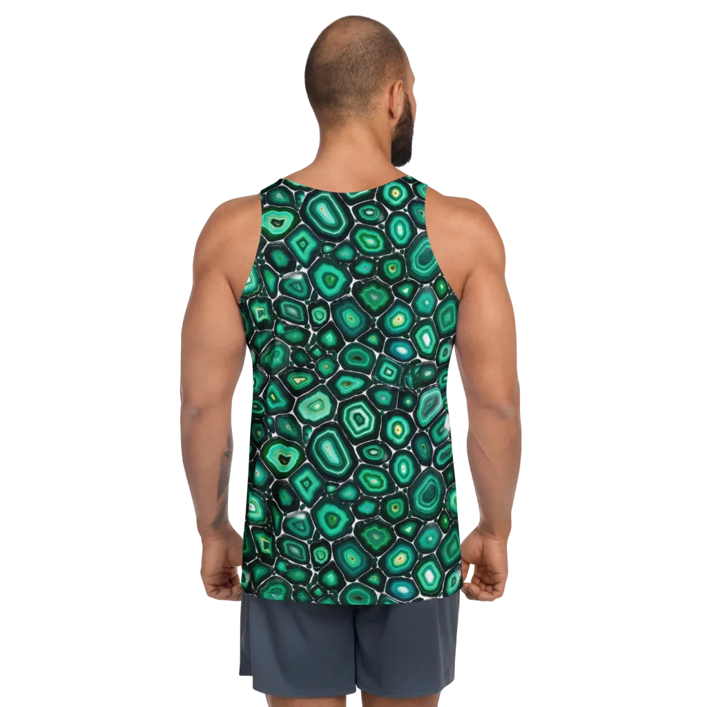 Verdant Agate on Men's Tank Top — Back