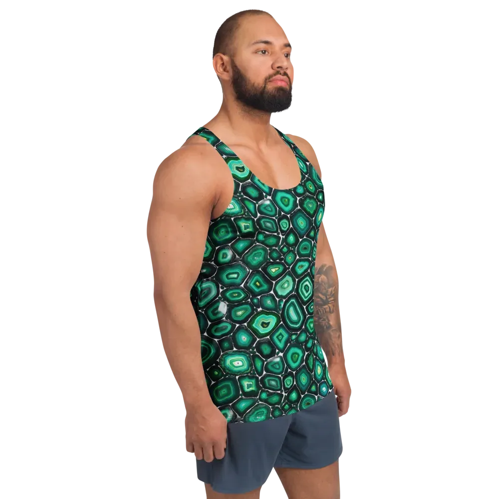 Verdant Agate on Men's Tank Top — Right Front