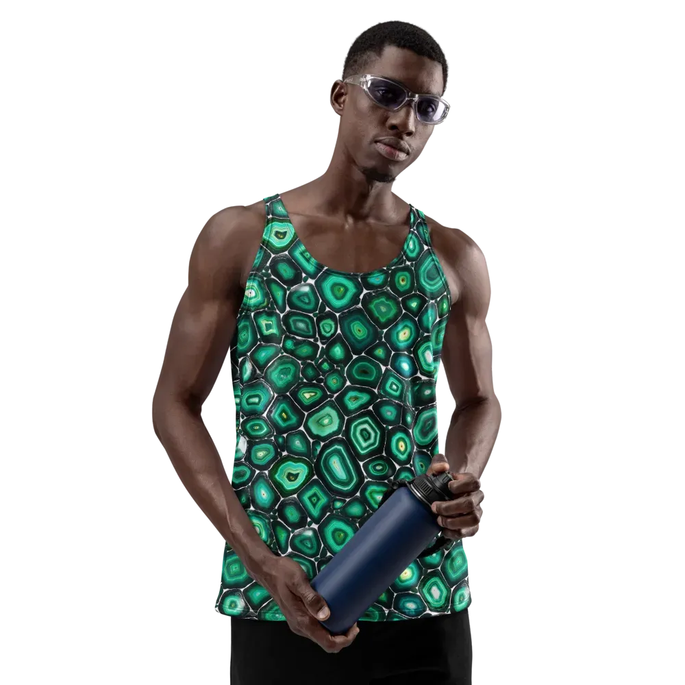 Verdant Agate on Men's Tank Top — Front
