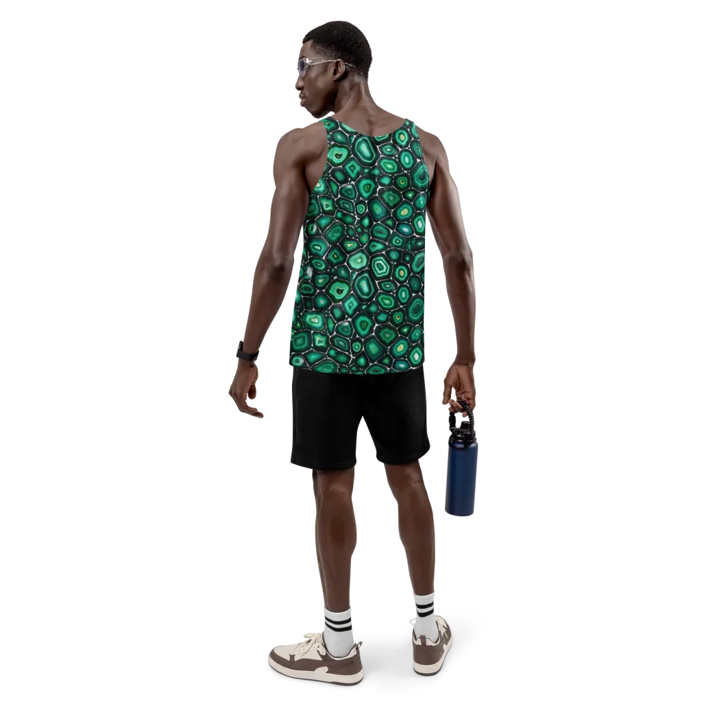 Verdant Agate on Men's Tank Top — Back