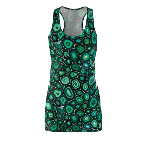 Verdant Agate on a Racerback Dress
