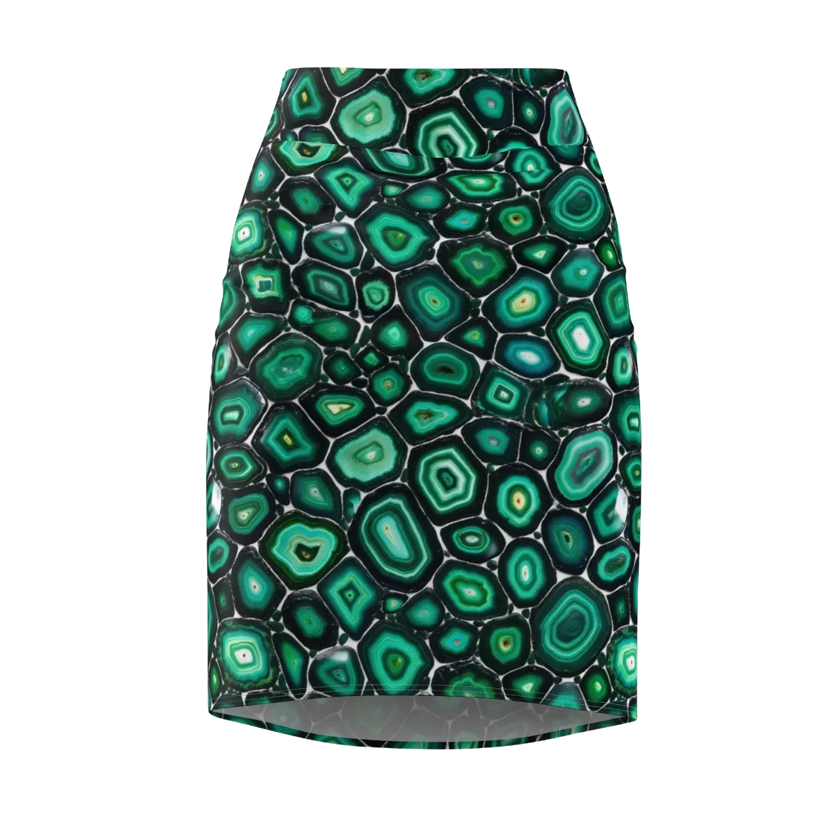 Verdant Agate on Pencil Skirt — Front