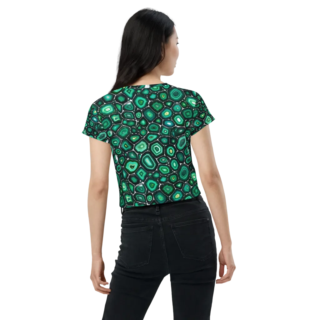 Verdant Agate on Crop Tee — Back