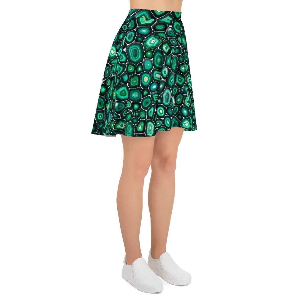 Verdant Agate on Skater Skirt — Right