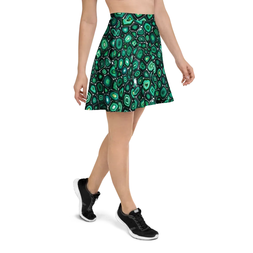 Verdant Agate on Skater Skirt — Right