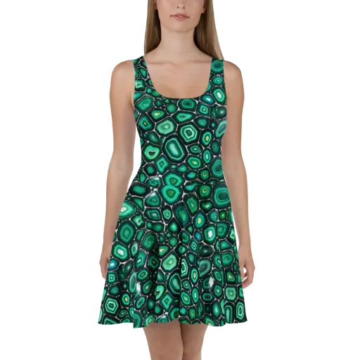 Verdant Agate on a Skater Dress