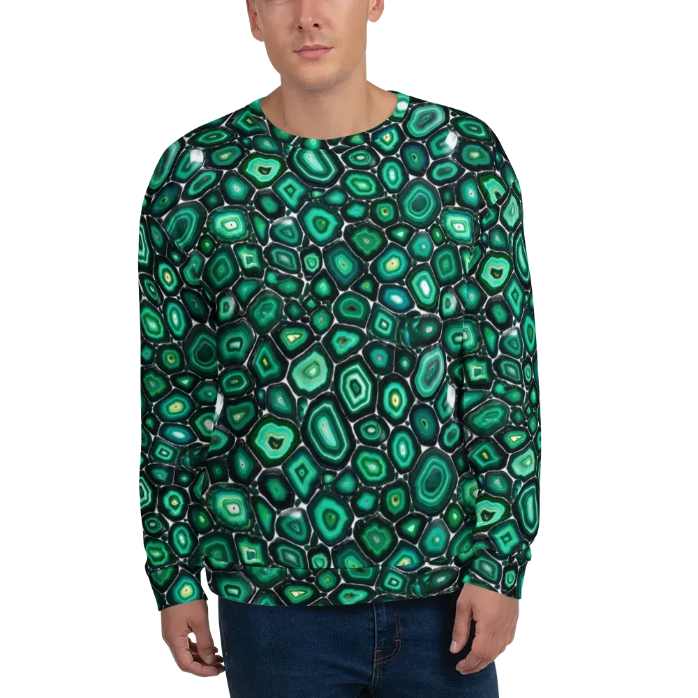 Verdant Agate on Sweatshirt — Front