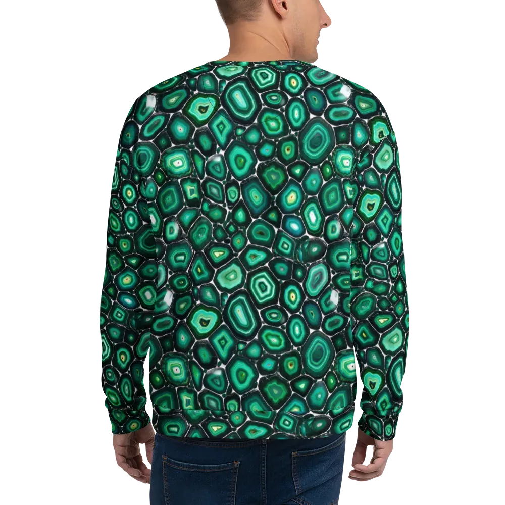 Verdant Agate on Sweatshirt — Back