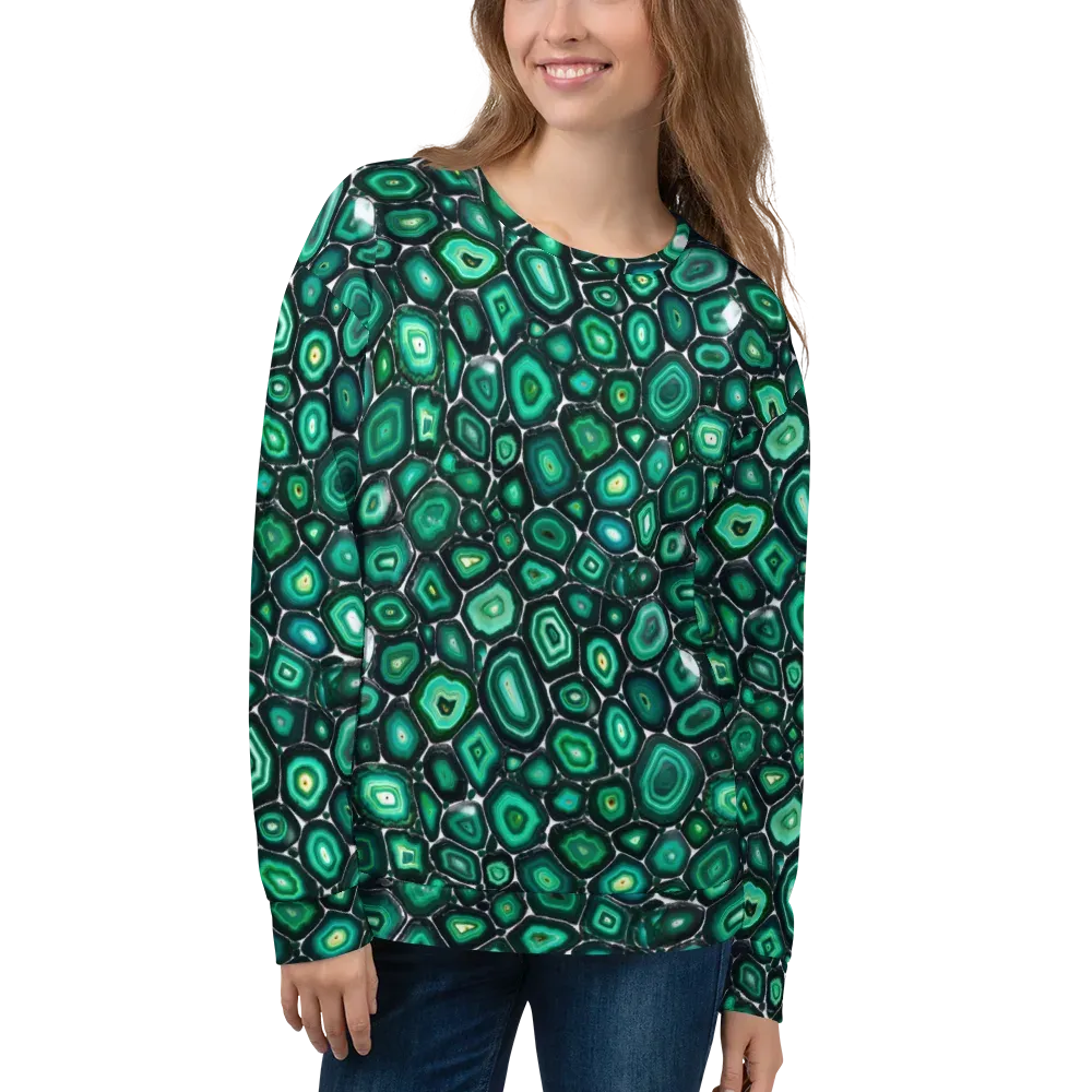 Verdant Agate on Sweatshirt — Front