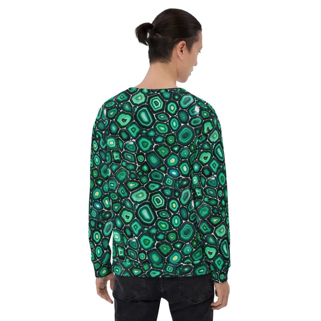 Verdant Agate on Sweatshirt — Back