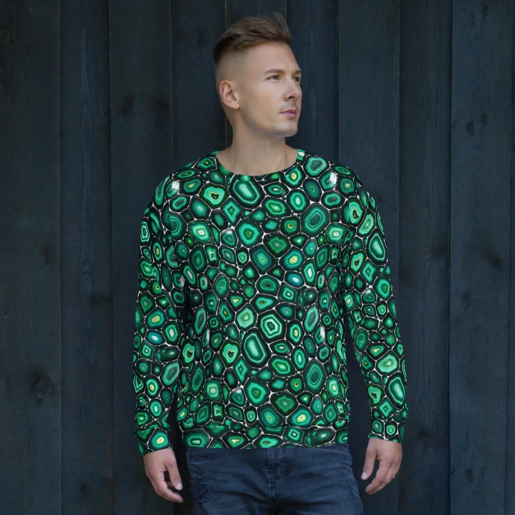 Verdant Agate on Sweatshirt — Front