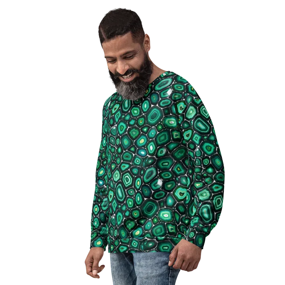 Verdant Agate on Sweatshirt — Left Front