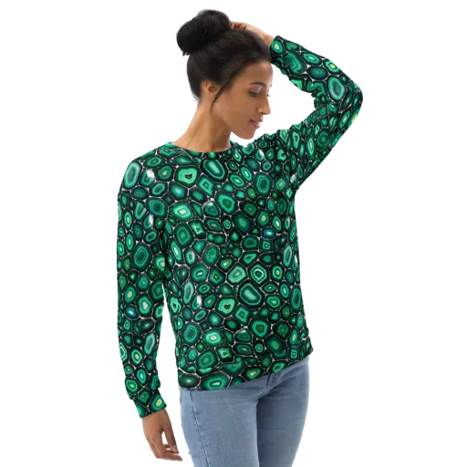 Verdant Agate on a Sweatshirt