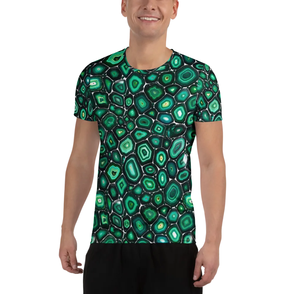 Verdant Agate on Men's Athletic T-Shirt — Front