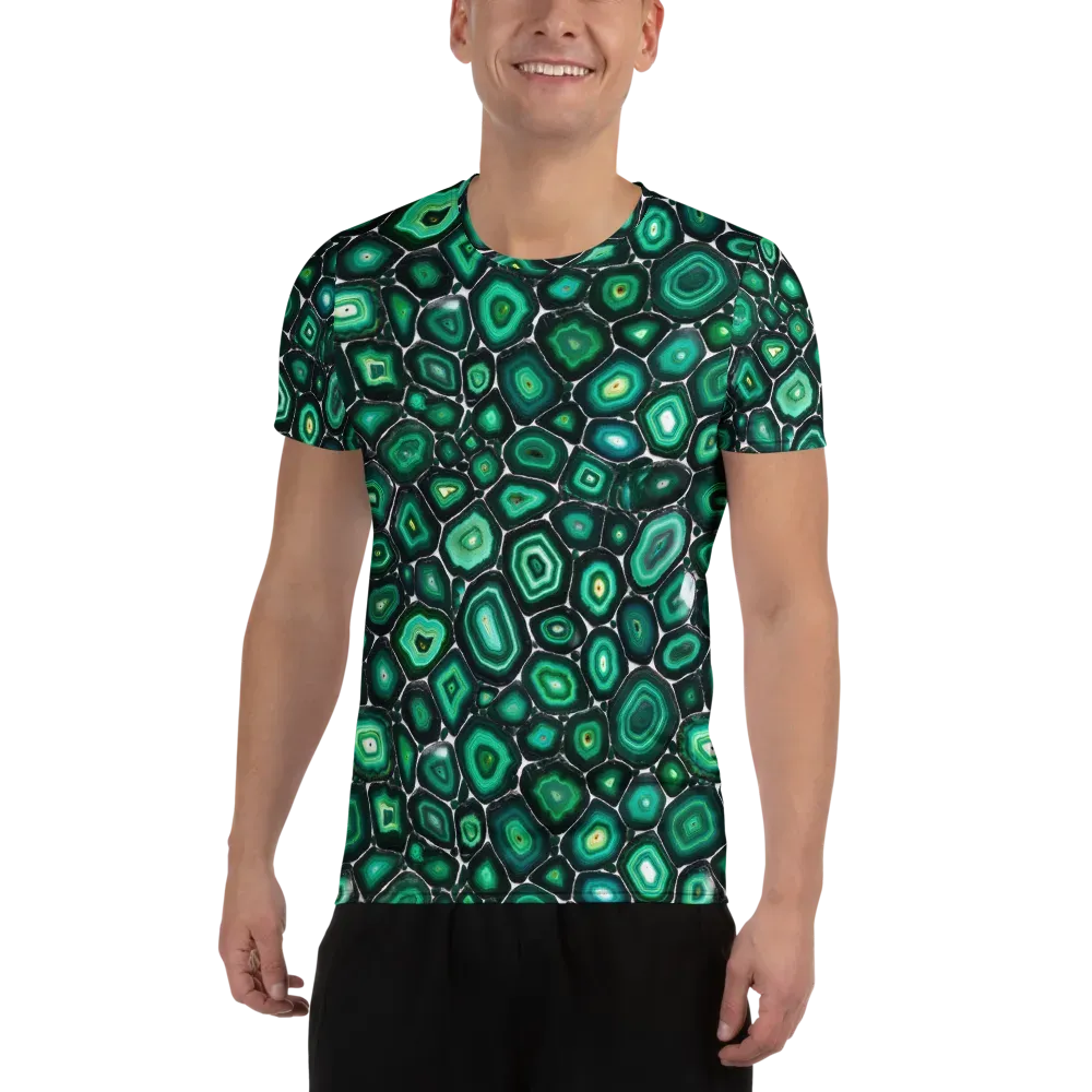 Verdant Agate on Men's Athletic T-Shirt — Front