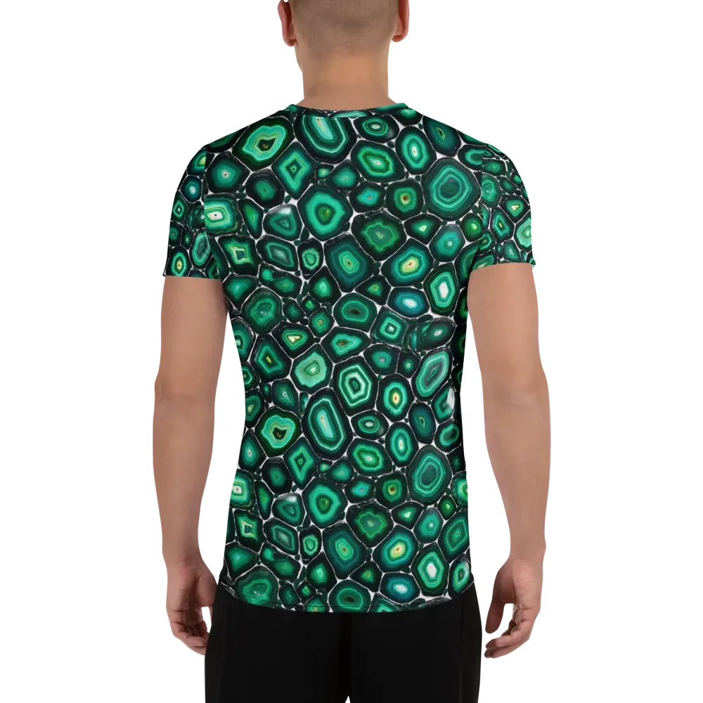Verdant Agate on Men's Athletic T-Shirt — Back