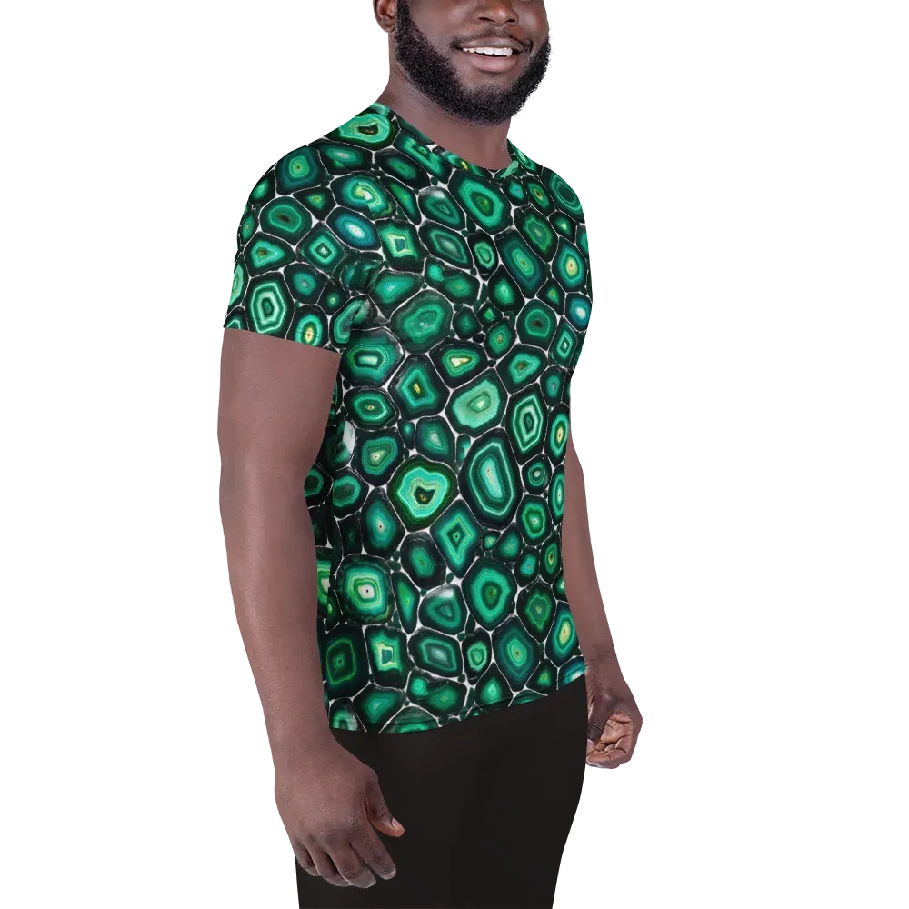 Verdant Agate on Men's Athletic T-Shirt — Right