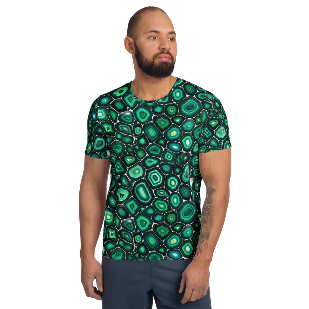 Verdant Agate on Men's Athletic T-Shirt — Front