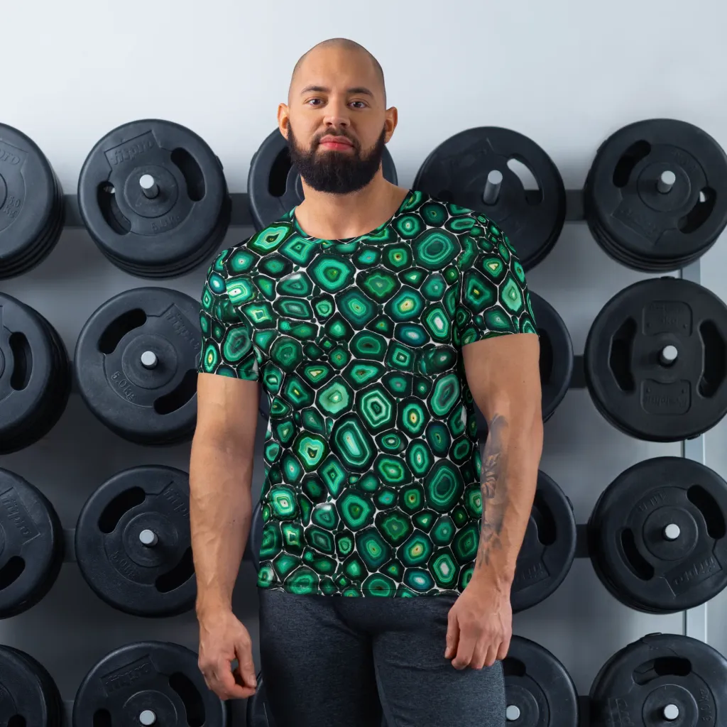 Verdant Agate on Men's Athletic T-Shirt — Front