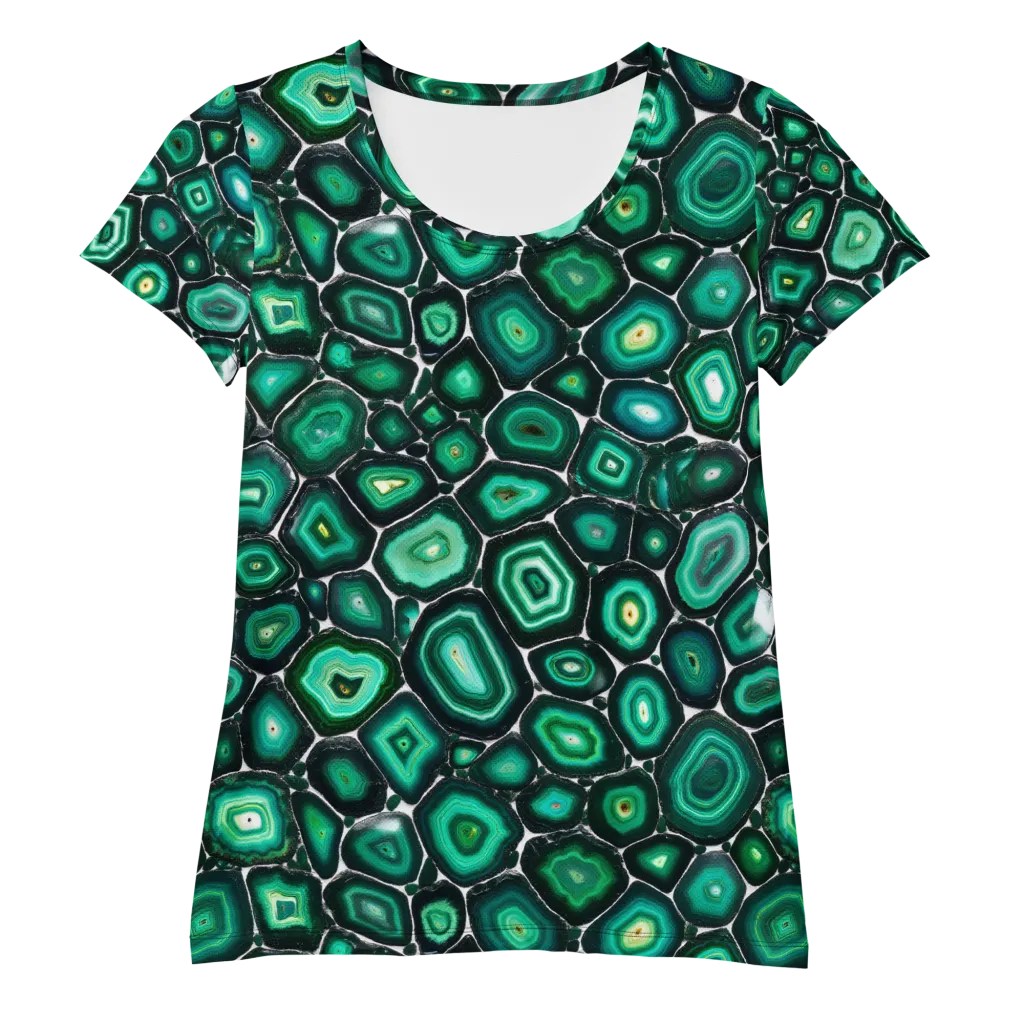 Verdant Agate on Women's Athletic T-Shirt — Front