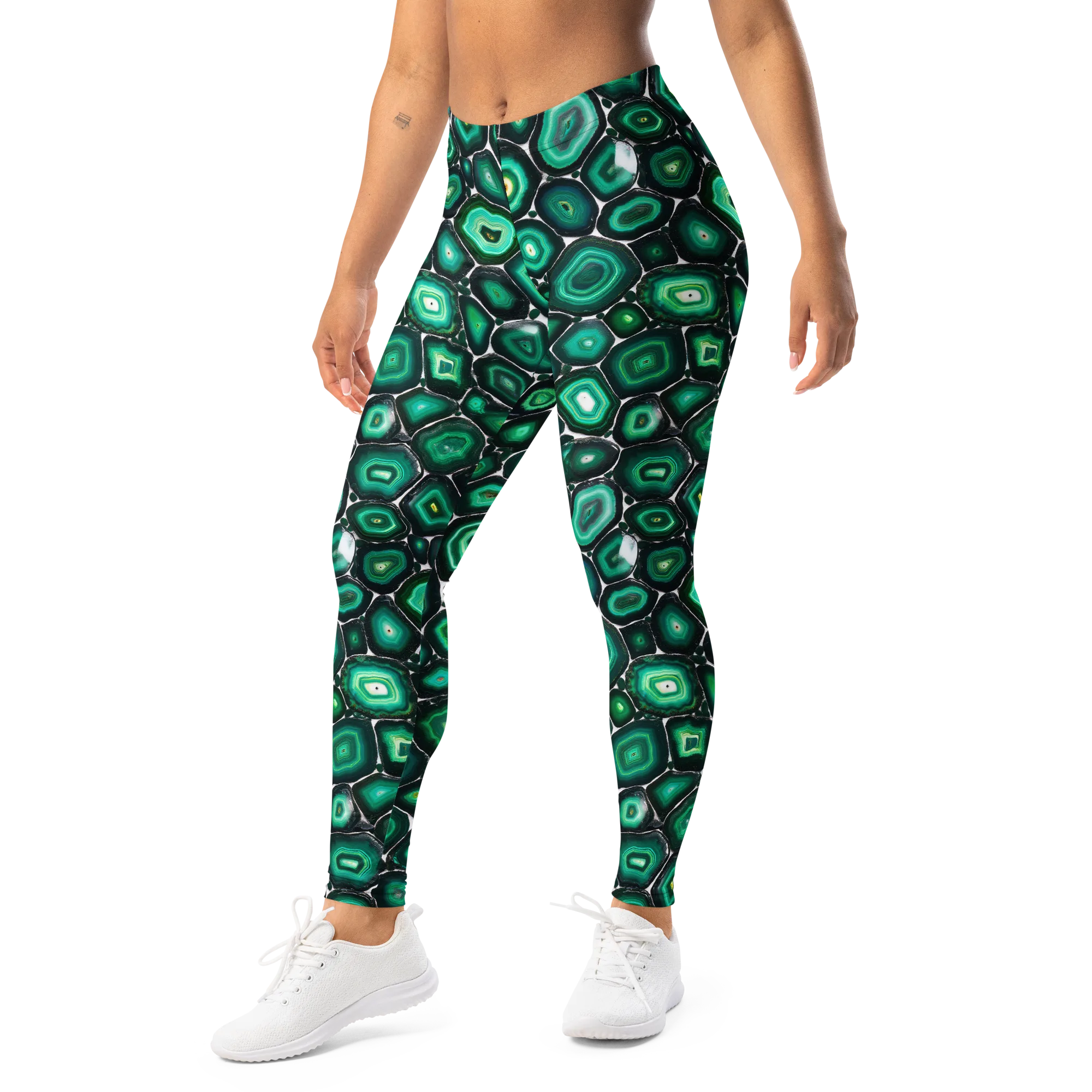 Verdant Agate on Leggings — Left Front