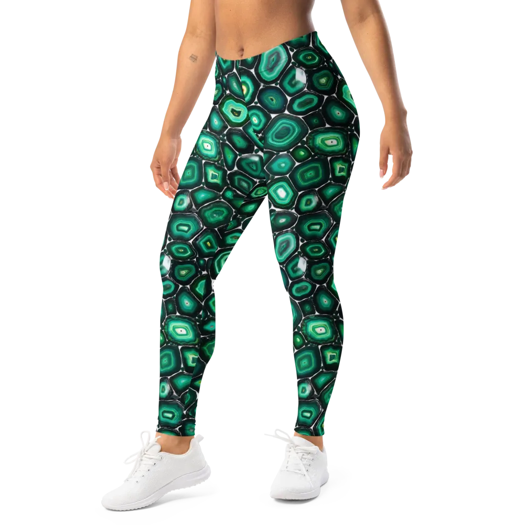 Verdant Agate on Leggings — Left Front